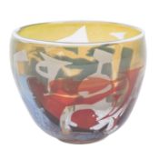 STANISLAW BOROWSKI (1944), Glasschale "Jazzkapelle" 