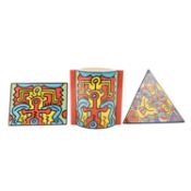 VILLEROY & BOCH meets KEITH HARING 3 Objekte "Spirit of Art", 1990er Jahre,