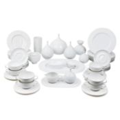 ROSENTHAL Speiseservice 'Zauberflöte Weiß', 20. Jh., 