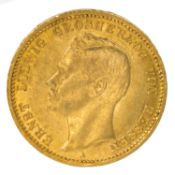 Dt. Kaiserreich /GOLD - Hessen, Ernst Ludwig (1877-1892) 20 Mark 1901-A