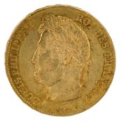 Frankreich /GOLD - Louis-Philippe I. (1830-1848) 20 Francs 1840