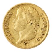 Frankreich - 20 Francs 1812/A, Mzz. Hahn, Napoleon Bonaparte, 