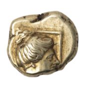 Antike / Lesbos, Mytilene (griechisch/persisch) - Elektron* Hekte (1/6. Stater), 377-326  vor Christ