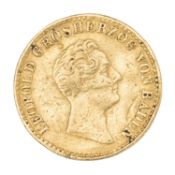 Baden/Gold - 1 Dukat 1842 aus 22K Rheingold, Leopold I.