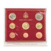 Vatikanstadt - Kursmünzsatz Euromünzen zu 3,88€ aus dem Jahr  2004