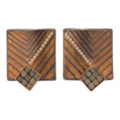 ATELIER ZOBEL Ohrclips mit Diamanten, 