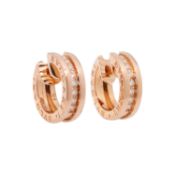 BULGARI Creolen "B.zero1" mit Brillanten 