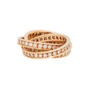 CARTIER Ring "Trinity" mit Brillanten zus. ca. 1,2 ct, 