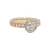 Ring mit Altschliffdiamant 