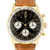 BREITLING Navitimer "Twin Jet" Herren-Chronograph Ref. 806, vergoldet. 