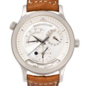 JAEGER-LeCoultre Master Geographic Herrenuhr, Ref. 142.8.92. Box und Papiere 2000.