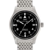 IWC Fliegeruhr Mark XV Herrenuhr Ref. 3253 mit Stahlband von ca. 2000. 