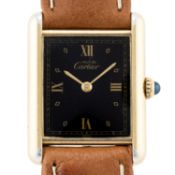 CARTIER Tank Vermeil Ref. 590005 mit Papieren von 1992. 