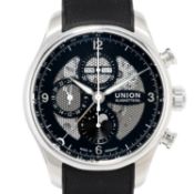 UNION GLASHÜTTE Herren-Chronograph mit Vollkalender Ref. D009.425.17.057.00 mit Box und Papieren von