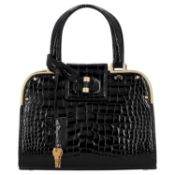 YVES SAINT LAURENT Henkeltasche "UPTOWN KROKO", Koll. 2007.