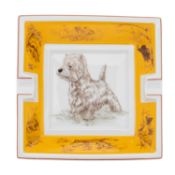 HERMÈS Dekoschale/Aschenbecher "WEST HIGHLAND WHITE".