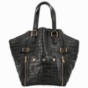 YVES SAINT LAURENT Shopper "DOWNTOWN KROKO", Koll. 2008.