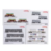 MÄRKLIN Konvolut aus 4 Wagen-Sets, Spur H0,