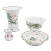 MEISSEN, Konvolut "Grüner Hofdrache" 20. Jh.