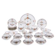 MEISSEN 33-tlg. Kaffee-und Teeservice f. 8 Personen 'Indische Blumenmalerei', 1. Wahl, 20. Jh.