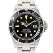 ROLEX Vintage Submariner Date "Pallettoni" Herrenuhr, Ref. 1680. Aus ca. 1978.