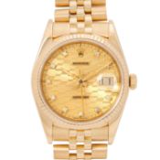 ROLEX Vintage Datejust 36 seltene "Chevrolet Diamond Dial" Ref 16018 Herrenuhr mit Papieren. 