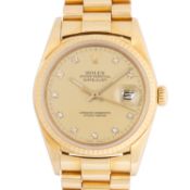ROLEX Datejust 36 Ref 16018 "Diamond Dial" Herrenuhr von ca. 1986.