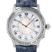 LONGINES Vintage Lindbergh "Hour Angle" Herrenuhr, Ref. 989.5215. Aus 1989.