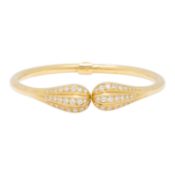Armreif mit 48 Brillanten zus. ca. 2 ct, 
