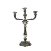 ÖSTERREICH-UNGARN Kerzenleuchter, 2tlg, 13 Lot (812), Wien, 1854,