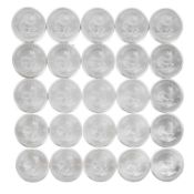 Investment / SILVER - Südafrika, 25 x 1 Unze Krügerrand 2018