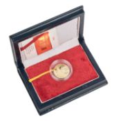 China/Gold - 100 Yuan 1990, Huang Di, vz aus PP,