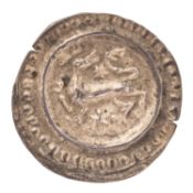 Überlingen, königliche Münzstätte - Brakteat 1210-1220, gekrönter Löwe 