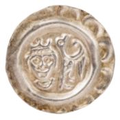Donauwörth, königliche Münzstätte - Brakteat Friedrich II. (1215-1250),