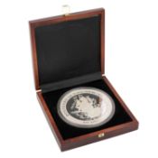Bahamas /SILBER - Elisabeth II. 100$ 'Discovery of the New World' 1992 PP