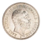 Fürstentum Schwarzburg-Sondershausen/Silber - 2 Mark 1896/A, Fürst Karl Günther,