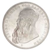 Sachsen-Meiningen/Silber - 2 Mark 1902/D, Herzog Georg II.,