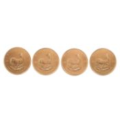 Investmentlot /GOLD - Südafrika, 4 x 1 Unze Krügerrand 2013