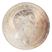 Schwarzburg-Sondershausen/Silber - 3 Mark 1909/A, Fürst Karl Günther,