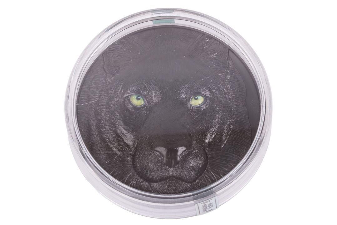 Republik Palau /SILBER – 500 g Feinsilber, 25 $ „Black Panther“ 2022 - Bild 1 aus 3
