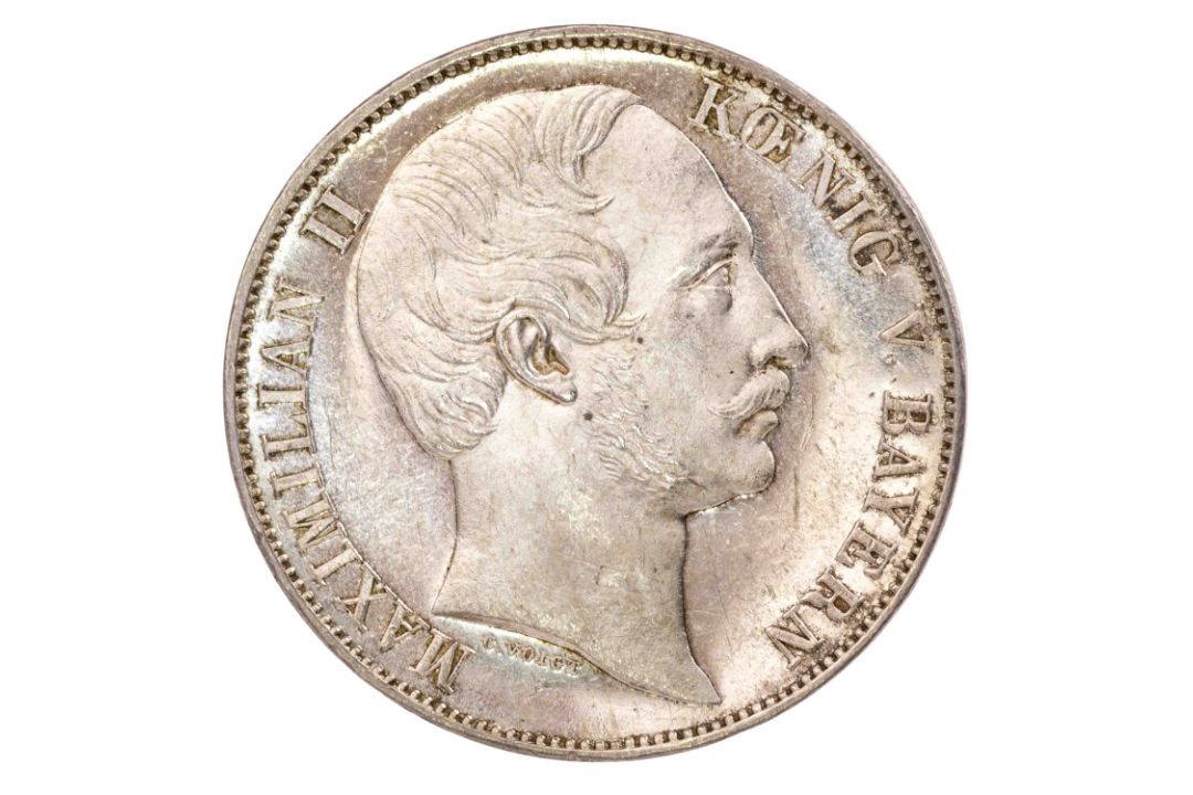 Altdeutschland – Bayern, Maximilian II. (1848–1864), Taler 1858 - Bild 2 aus 2