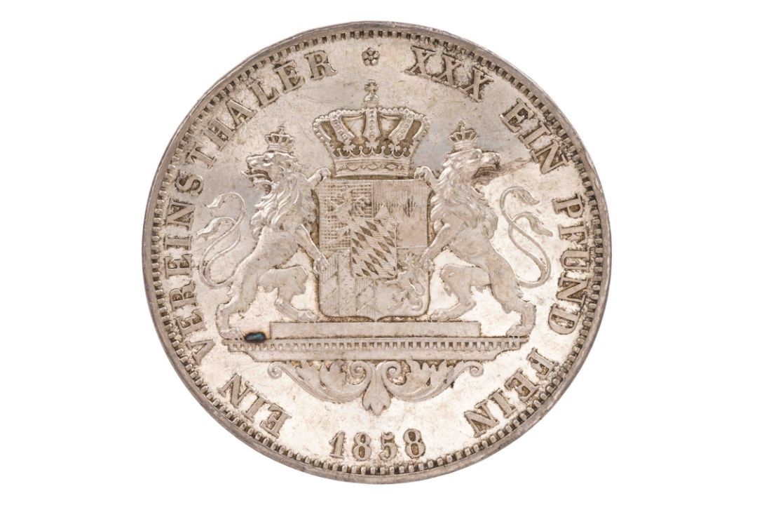Altdeutschland – Bayern, Maximilian II. (1848–1864), Taler 1858 - Bild 1 aus 2