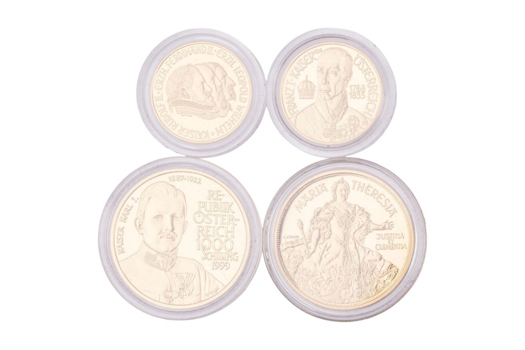 Österreich/GOLD - kleines Konvolut aus 4 Münzen, insg. 48g Feingold, - Bild 1 aus 3