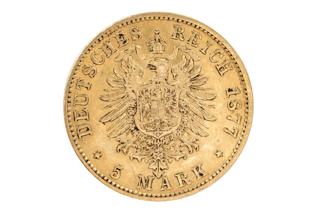 Hamburg/GOLD 5 Mark 1877/J - Bild 1 aus 2