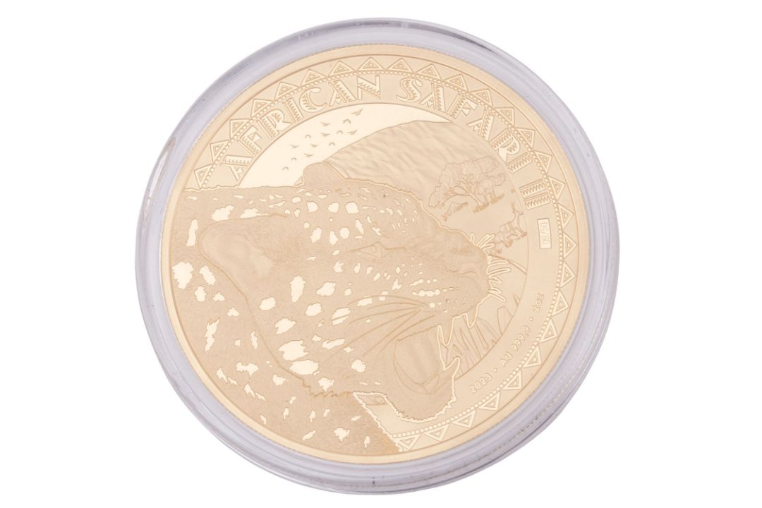 Republik Tschad /GOLD – 2 Unzen Leopard, 10.000 CFA 2023 - Bild 1 aus 3