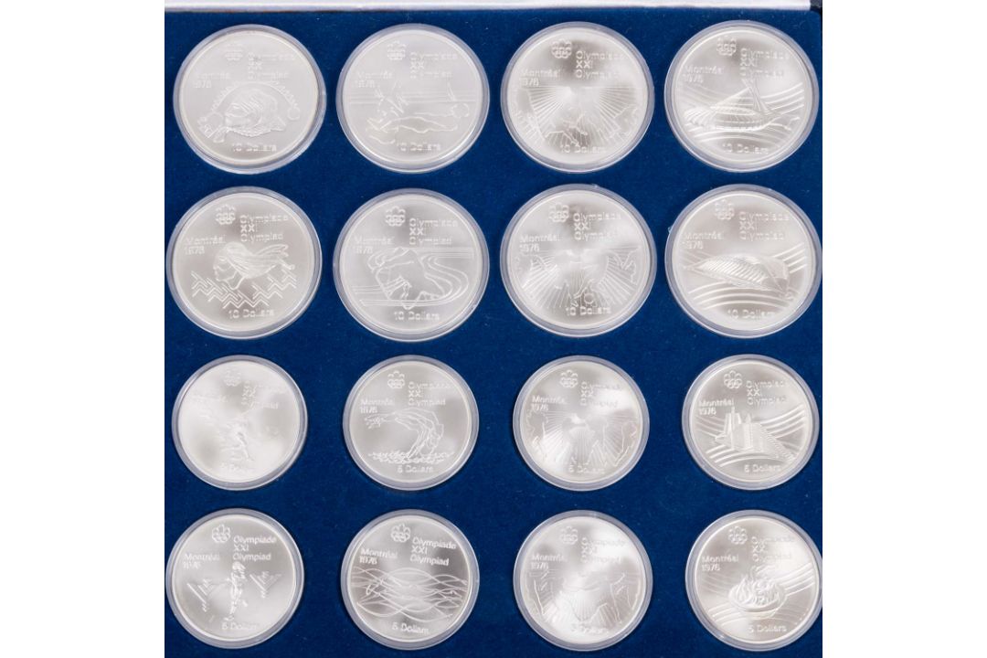 Kanada/SILBERsammlung 14x 5 Dollar & 14x 5 Dollar "Olympiade Montreal 1976" - Bild 3 aus 3