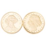 2 x Polen /Gold - 2000 Zloty 1977/1979 / Warschau, Chopin/ Kopernikus, vz,