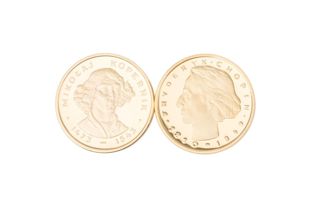 2 x Polen /Gold - 2000 Zloty 1977/1979 / Warschau, Chopin/ Kopernikus, vz, - Bild 1 aus 2