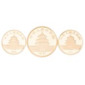 3 x China in Gold - 