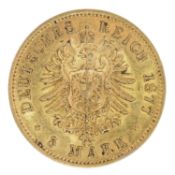 Preussen/GOLD Wilhelm I. 5 Mark 1877/A